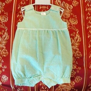 Paty Baby green blank romper